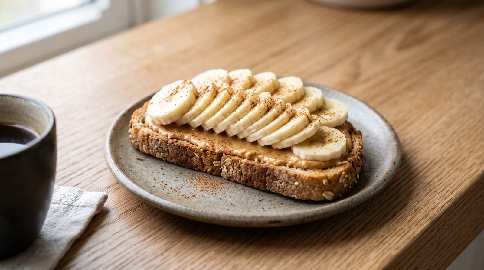 PB banana protein toast